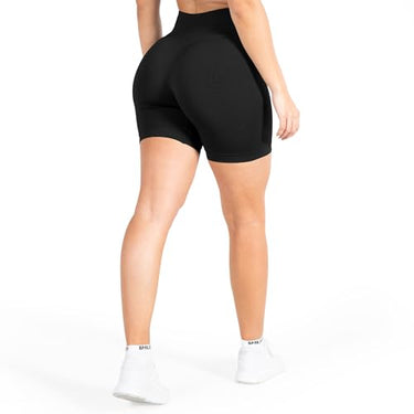 SMILODOX Sport Shorts Damen Amaze Pro, Seamless Blickdichte Radlerhose, Unsichtbarer Scrunch-Effekt, V-Shape High Waist Kurze Sporthose Biker Shorts Yoga Fitness Gym, im Sale